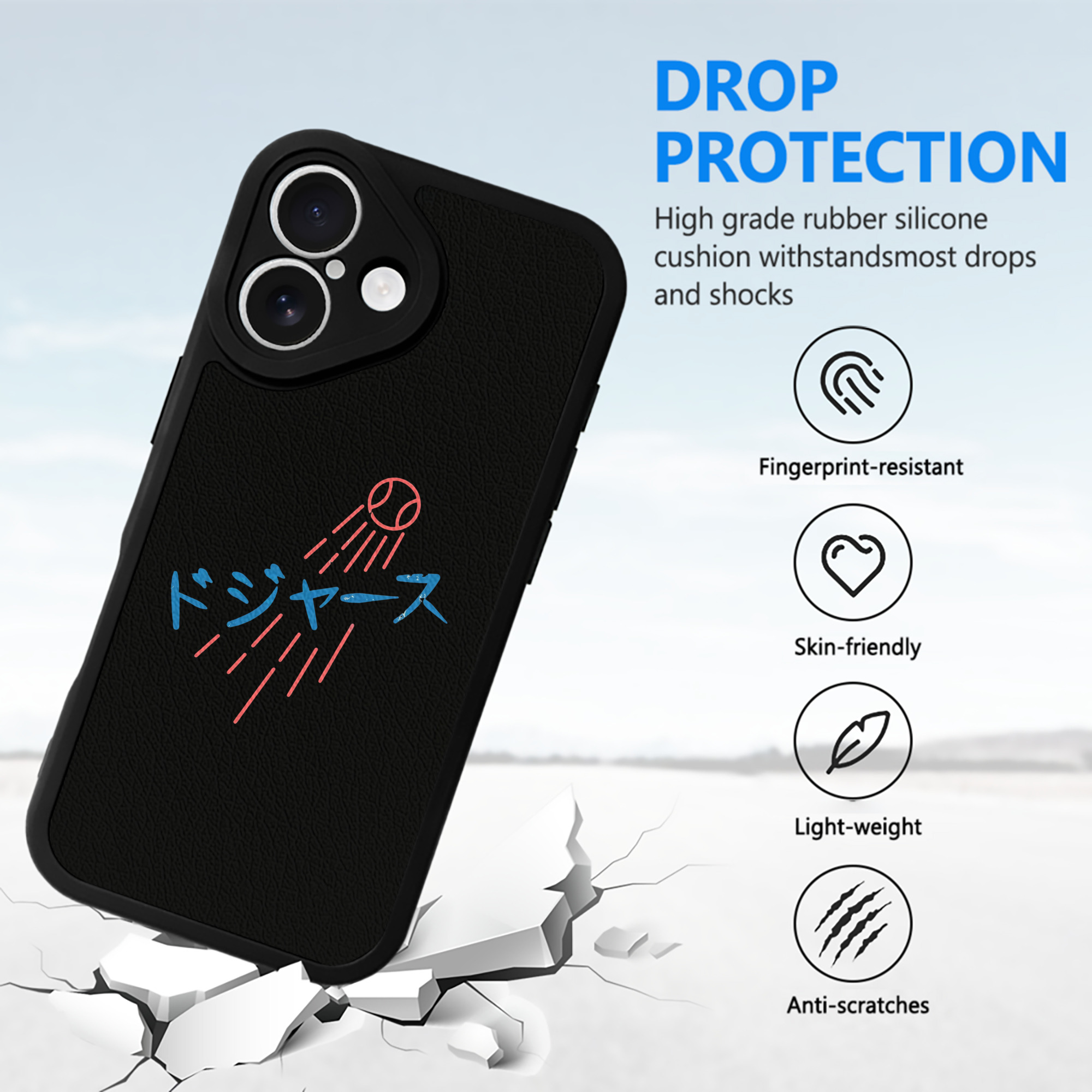  IPhone 16 Silicone Leather Case – UV Print, Lambskin Texture – Perfect Fit, Wireless Charging Compatible, Scratch Resistant, Precise Cutouts – Stylish Protection For IPhone 16