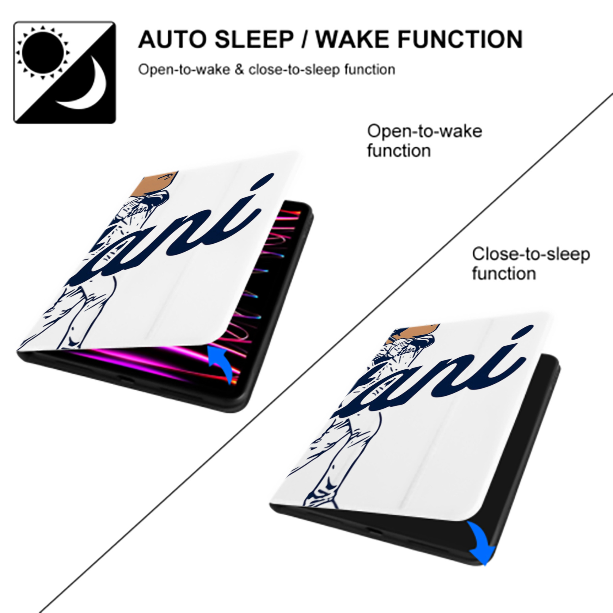  IPad Book-Style Case With Pencil Slot – Slim PU & TPU Cover – Full Protection, Precise Fit, Water & Scratch Resistant