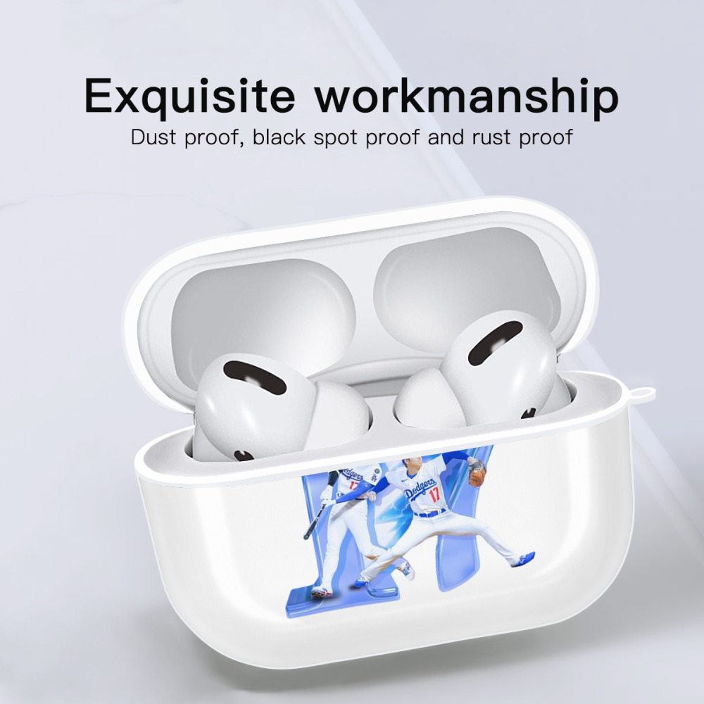  AirPods Pro Hard Case White With Keychain, Durable Flexible PC, Precise Cutouts, Anti-Fingerprint, Yellowing & Scratch Resistant, Full Protection, Washable