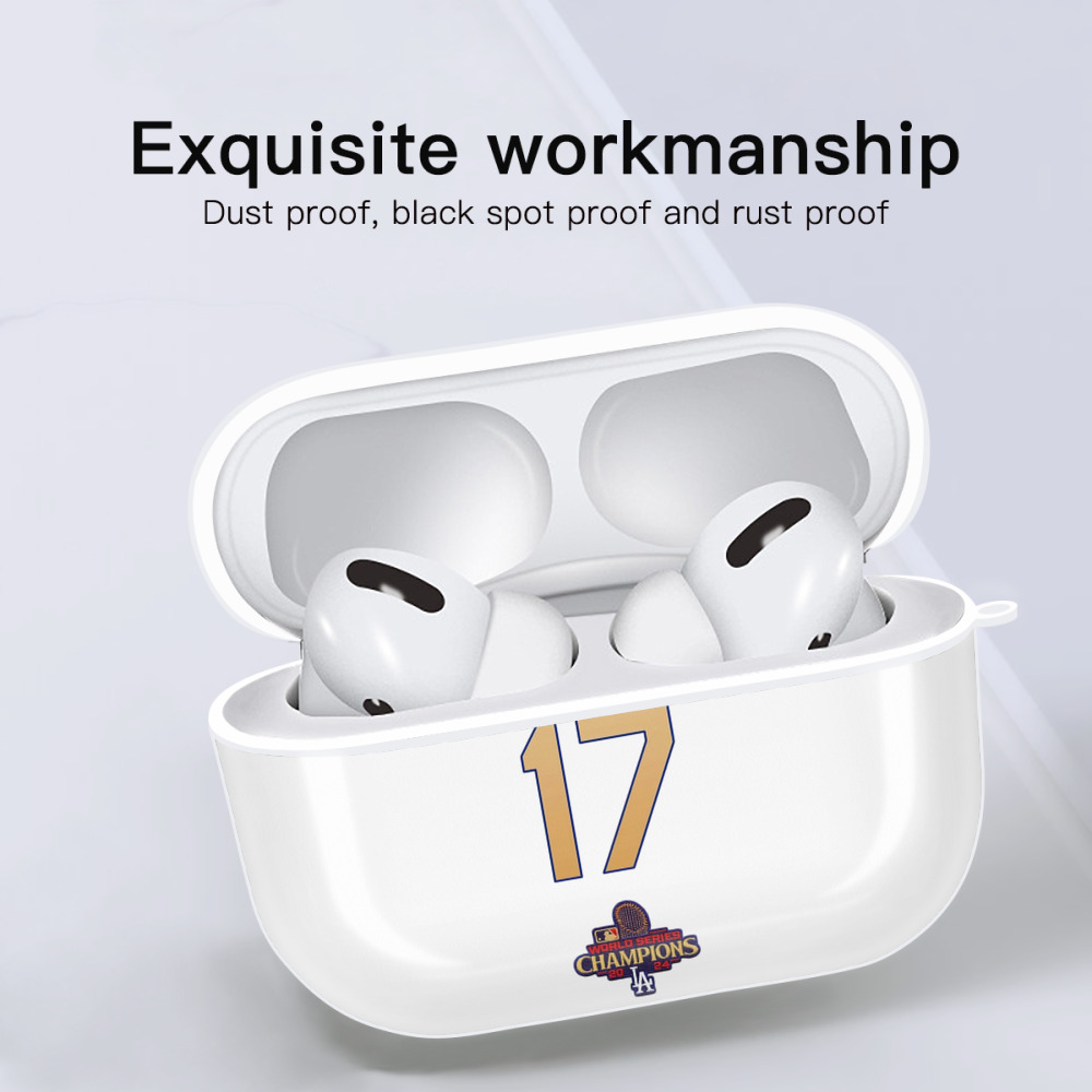  AirPods Pro Hard Case White With Keychain, Durable Flexible PC, Precise Cutouts, Anti-Fingerprint, Yellowing & Scratch Resistant, Full Protection, Washable