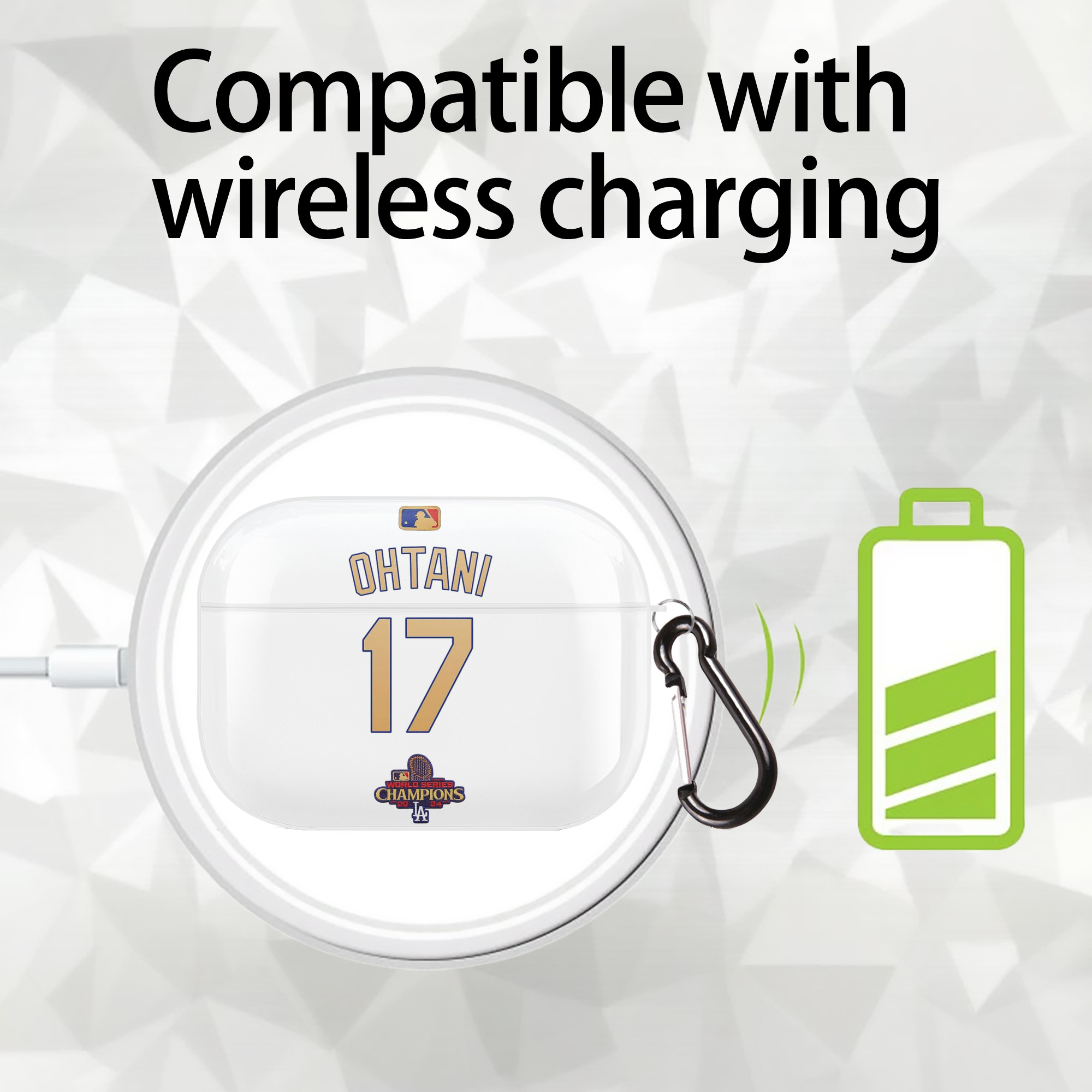  AirPods Pro Hard Case White With Keychain, Durable Flexible PC, Precise Cutouts, Anti-Fingerprint, Yellowing & Scratch Resistant, Full Protection, Washable