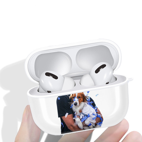  AirPods Pro Hard Case White With Keychain, Durable Flexible PC, Precise Cutouts, Anti-Fingerprint, Yellowing & Scratch Resistant, Full Protection, Washable