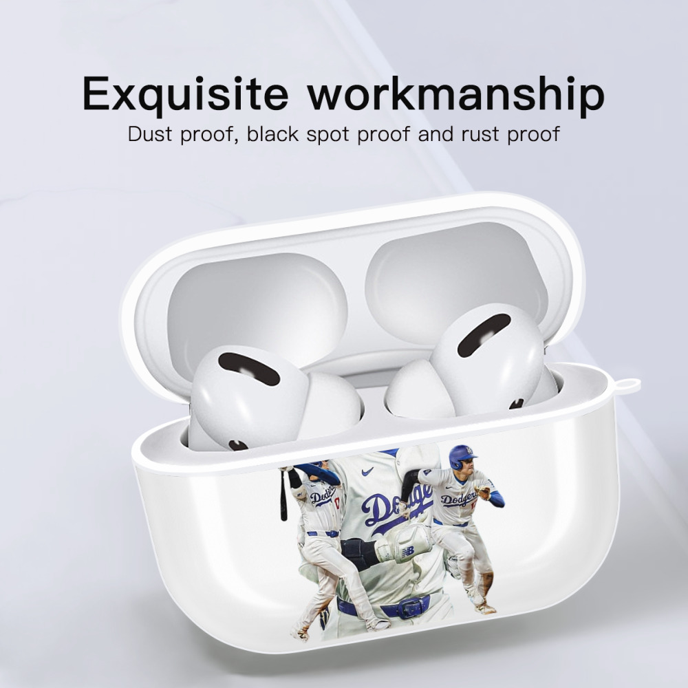  AirPods Pro Hard Case White With Keychain, Durable Flexible PC, Precise Cutouts, Anti-Fingerprint, Yellowing & Scratch Resistant, Full Protection, Washable