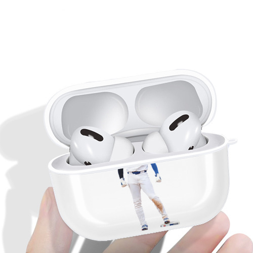  AirPods Pro Hard Case White With Keychain, Durable Flexible PC, Precise Cutouts, Anti-Fingerprint, Yellowing & Scratch Resistant, Full Protection, Washable