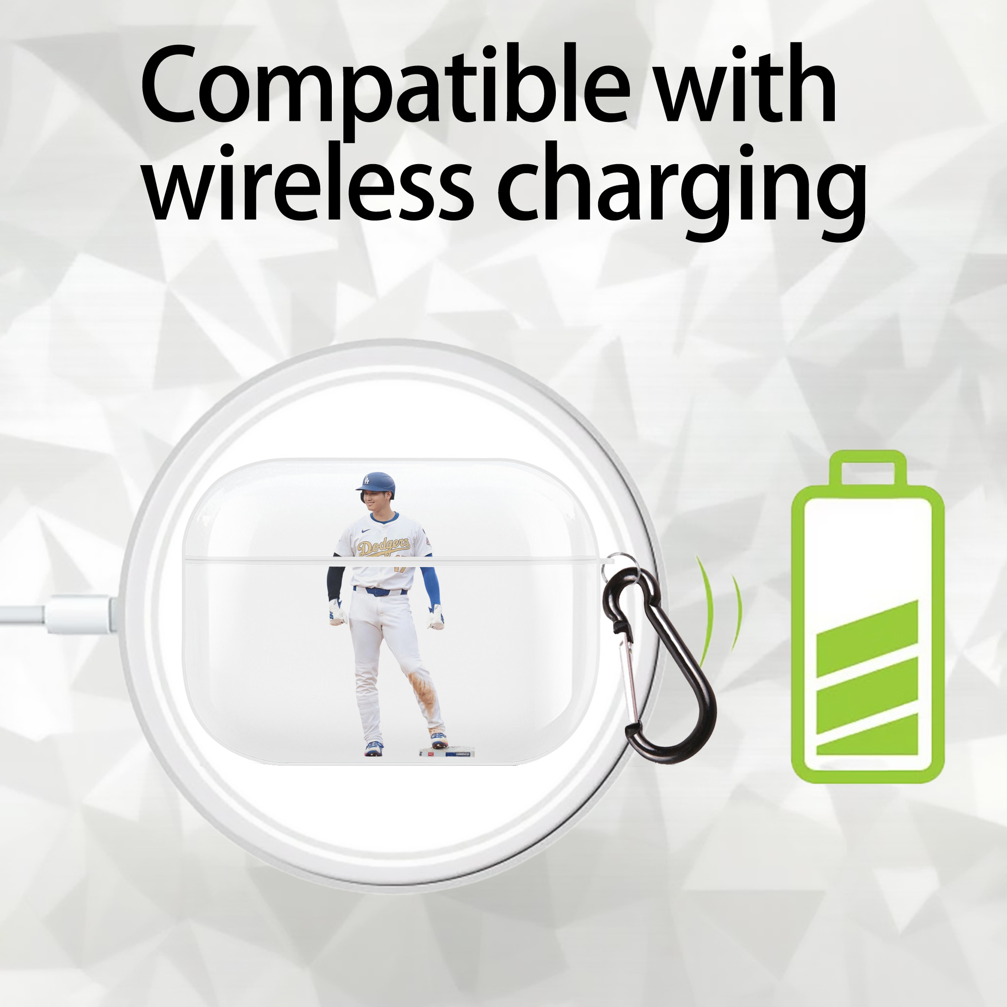  AirPods Pro Hard Case White With Keychain, Durable Flexible PC, Precise Cutouts, Anti-Fingerprint, Yellowing & Scratch Resistant, Full Protection, Washable