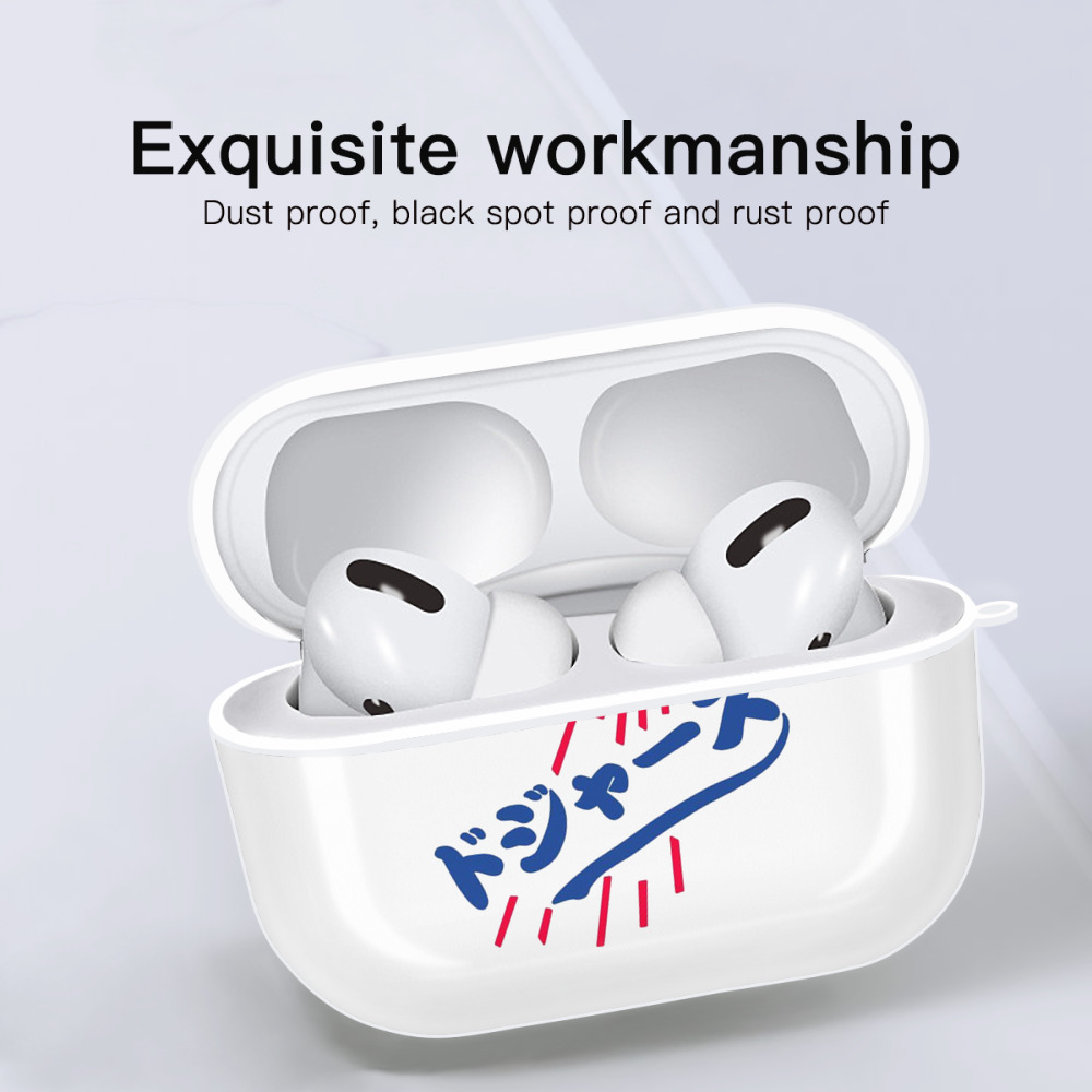  AirPods Pro Hard Case White With Keychain, Durable Flexible PC, Precise Cutouts, Anti-Fingerprint, Yellowing & Scratch Resistant, Full Protection, Washable