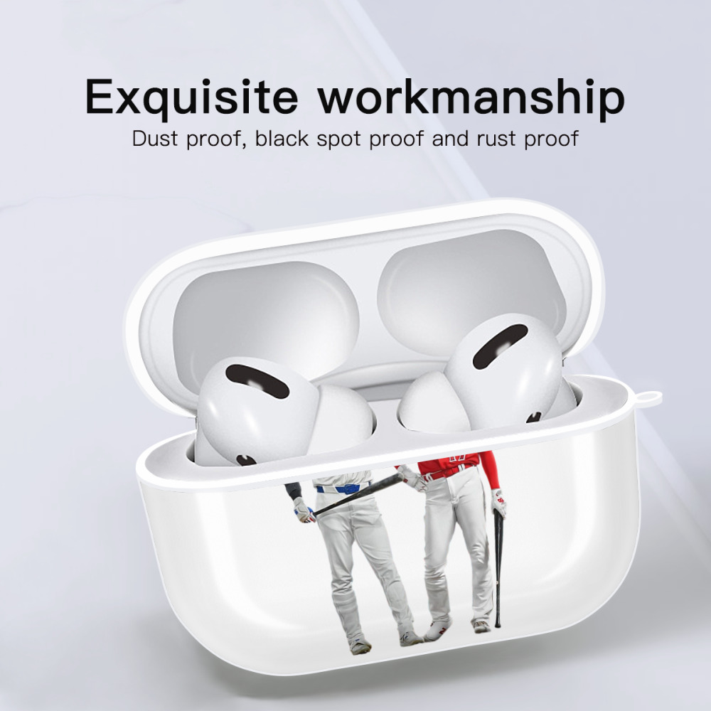  AirPods Pro Hard Case White With Keychain, Durable Flexible PC, Precise Cutouts, Anti-Fingerprint, Yellowing & Scratch Resistant, Full Protection, Washable