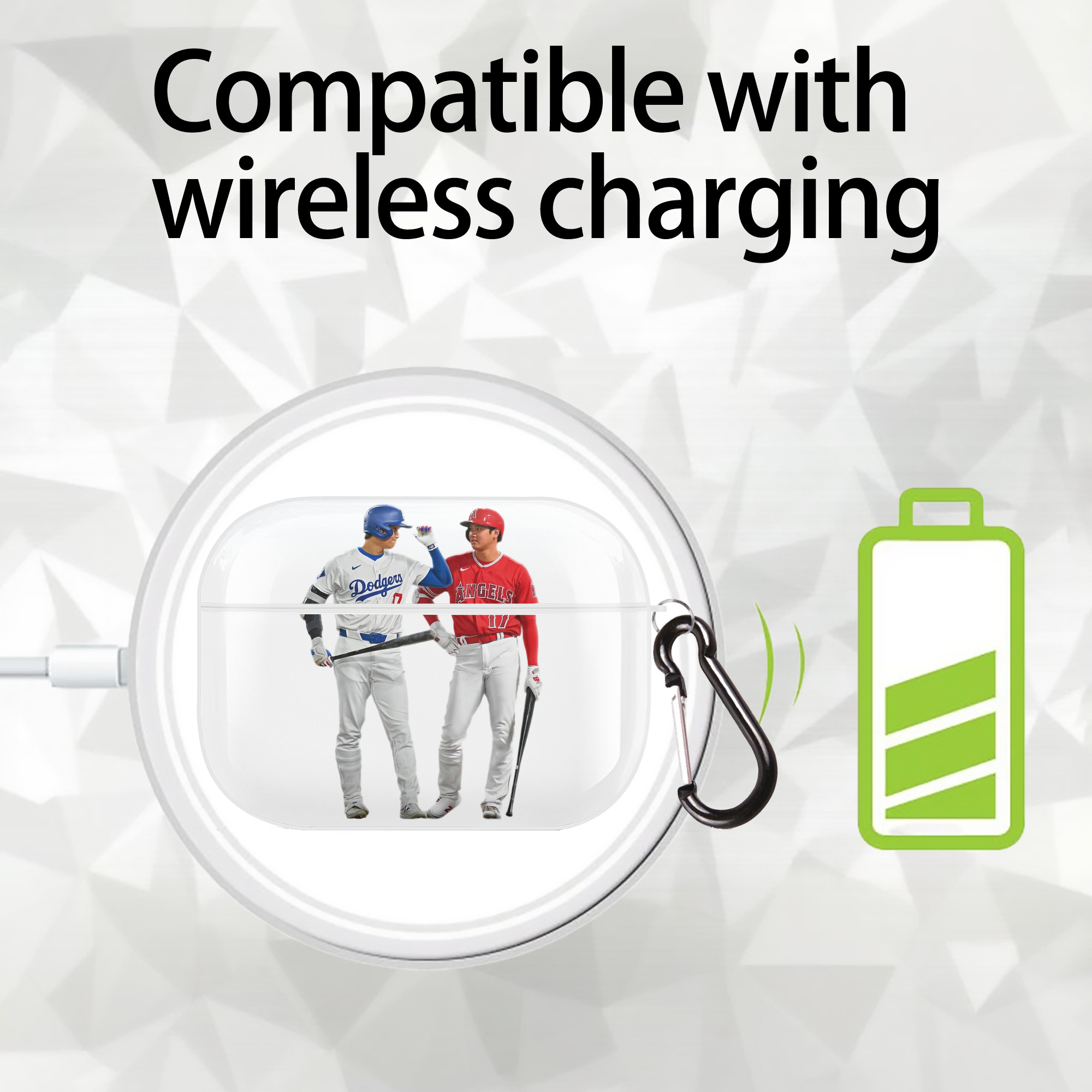  AirPods Pro Hard Case White With Keychain, Durable Flexible PC, Precise Cutouts, Anti-Fingerprint, Yellowing & Scratch Resistant, Full Protection, Washable