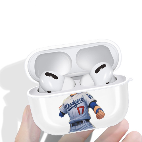  AirPods Pro Hard Case White With Keychain, Durable Flexible PC, Precise Cutouts, Anti-Fingerprint, Yellowing & Scratch Resistant, Full Protection, Washable