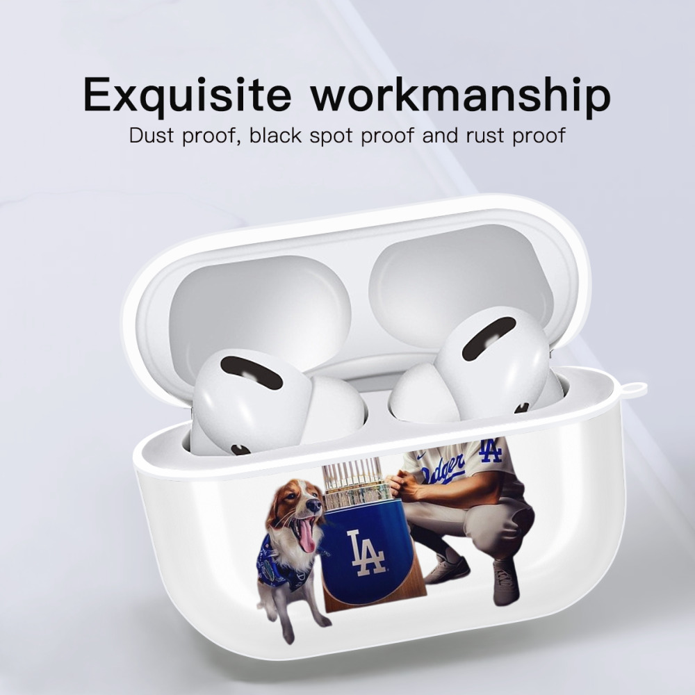  AirPods Pro Hard Case White With Keychain, Durable Flexible PC, Precise Cutouts, Anti-Fingerprint, Yellowing & Scratch Resistant, Full Protection, Washable