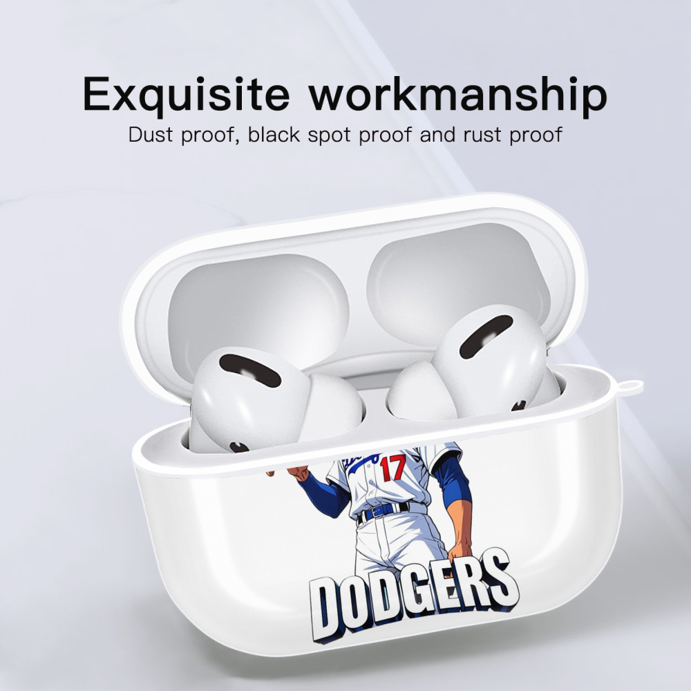  AirPods Pro Hard Case White With Keychain, Durable Flexible PC, Precise Cutouts, Anti-Fingerprint, Yellowing & Scratch Resistant, Full Protection, Washable