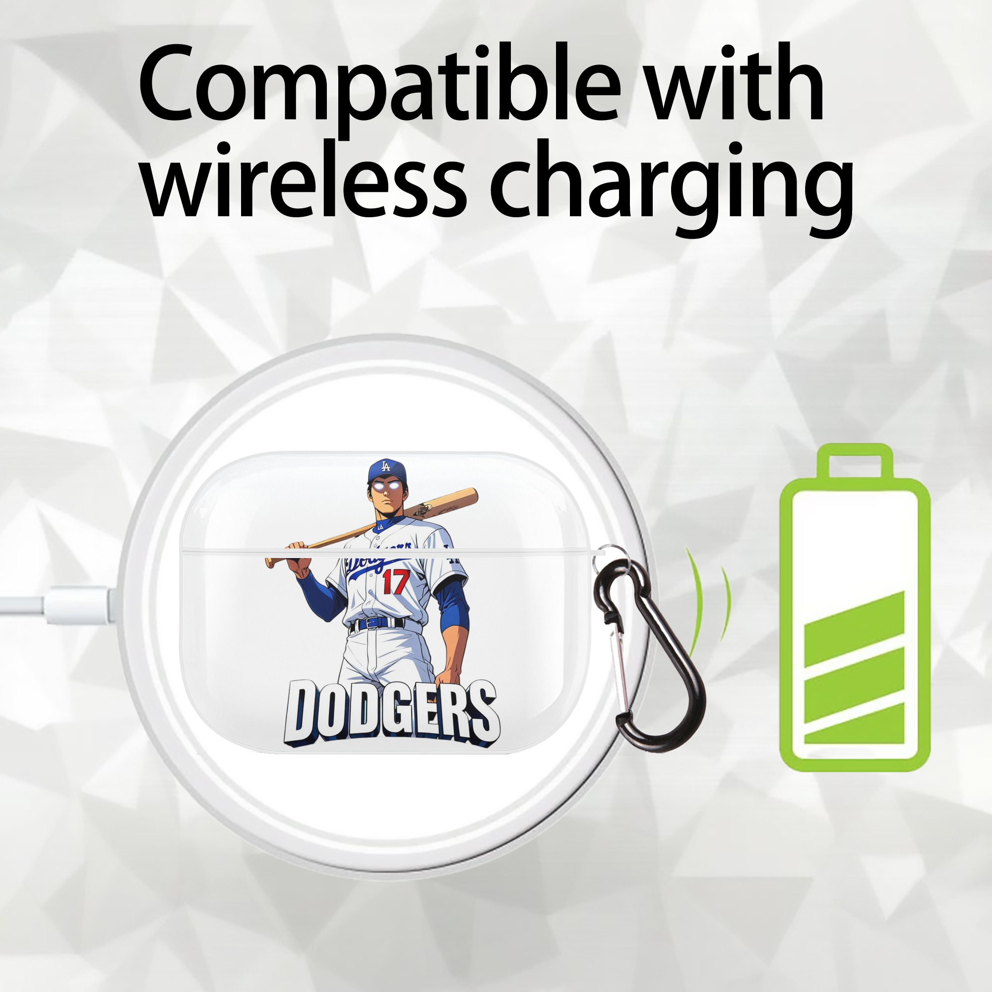  AirPods Pro Hard Case White With Keychain, Durable Flexible PC, Precise Cutouts, Anti-Fingerprint, Yellowing & Scratch Resistant, Full Protection, Washable