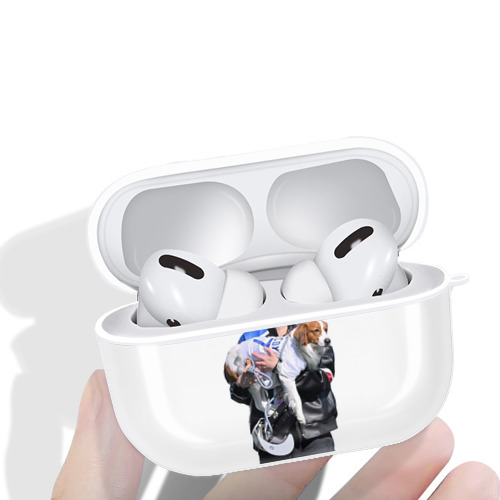  AirPods Pro Hard Case White With Keychain, Durable Flexible PC, Precise Cutouts, Anti-Fingerprint, Yellowing & Scratch Resistant, Full Protection, Washable