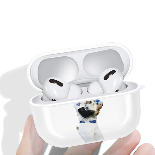 AirPods Pro Hard Case White With Keychain, Durable Flexible PC, Precise Cutouts, Anti-Fingerprint, Yellowing & Scratch Resistant, Full Protection, Washable