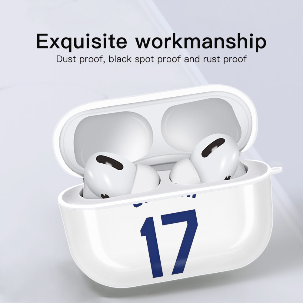  AirPods Pro Hard Case White With Keychain, Durable Flexible PC, Precise Cutouts, Anti-Fingerprint, Yellowing & Scratch Resistant, Full Protection, Washable