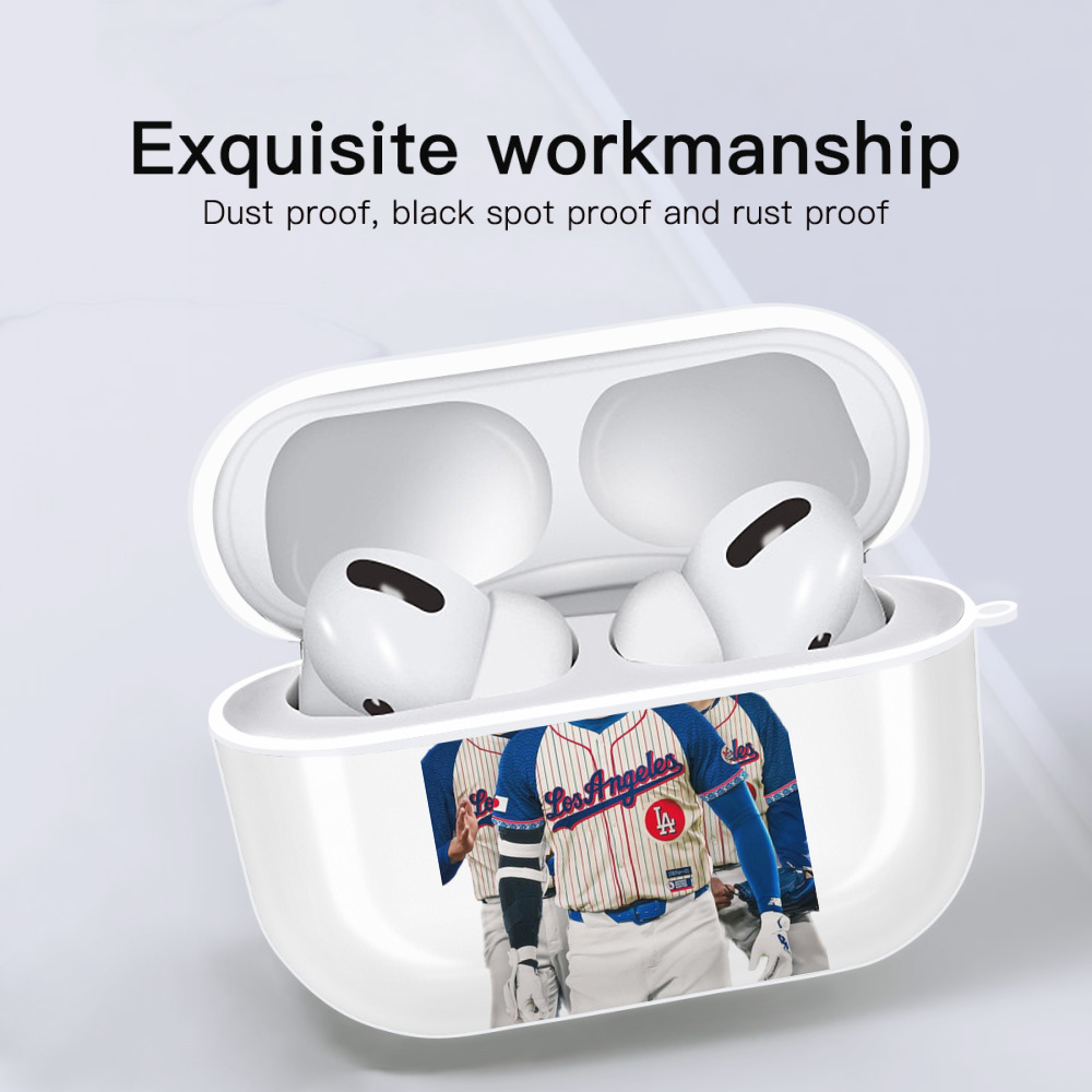  AirPods Pro Hard Case White With Keychain, Durable Flexible PC, Precise Cutouts, Anti-Fingerprint, Yellowing & Scratch Resistant, Full Protection, Washable