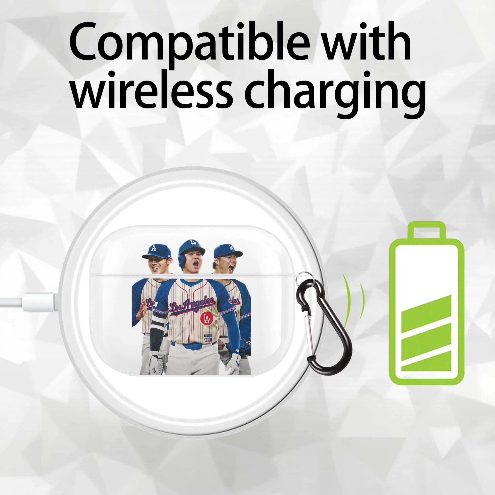  AirPods Pro Hard Case White With Keychain, Durable Flexible PC, Precise Cutouts, Anti-Fingerprint, Yellowing & Scratch Resistant, Full Protection, Washable