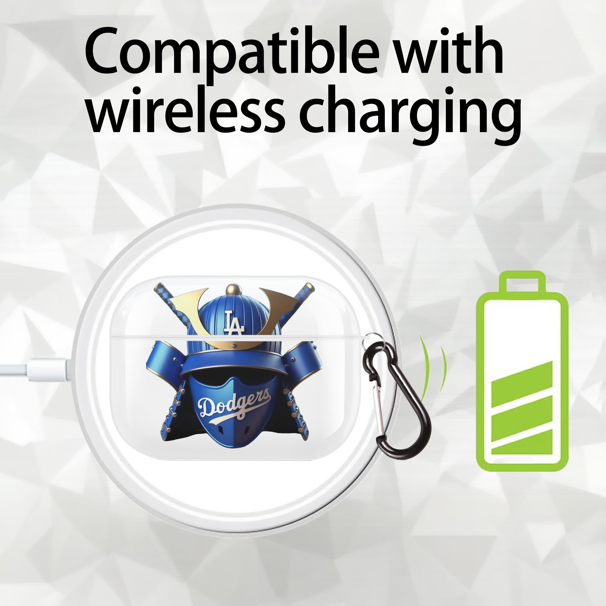  AirPods Pro Hard Case White With Keychain, Durable Flexible PC, Precise Cutouts, Anti-Fingerprint, Yellowing & Scratch Resistant, Full Protection, Washable