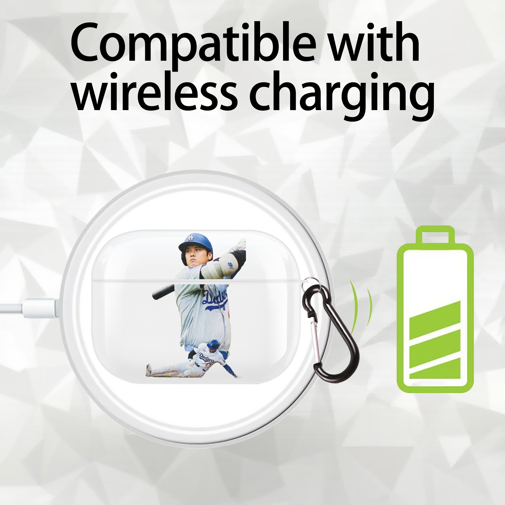  AirPods Pro Hard Case White With Keychain, Durable Flexible PC, Precise Cutouts, Anti-Fingerprint, Yellowing & Scratch Resistant, Full Protection, Washable