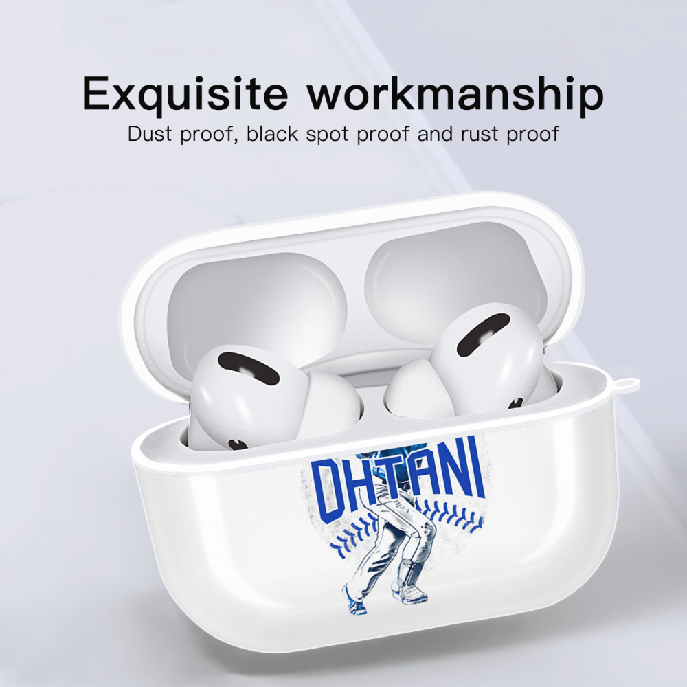  AirPods Pro Hard Case White With Keychain, Durable Flexible PC, Precise Cutouts, Anti-Fingerprint, Yellowing & Scratch Resistant, Full Protection, Washable