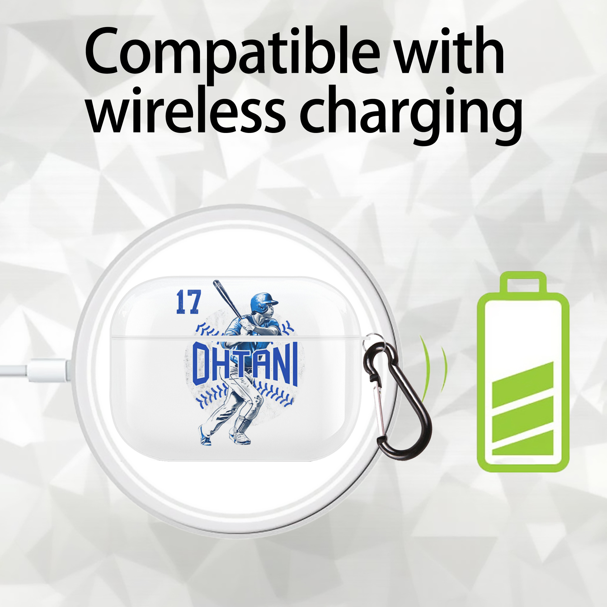  AirPods Pro Hard Case White With Keychain, Durable Flexible PC, Precise Cutouts, Anti-Fingerprint, Yellowing & Scratch Resistant, Full Protection, Washable