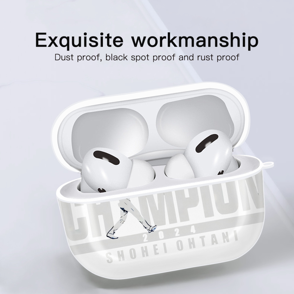  AirPods Pro Hard Case White With Keychain, Durable Flexible PC, Precise Cutouts, Anti-Fingerprint, Yellowing & Scratch Resistant, Full Protection, Washable