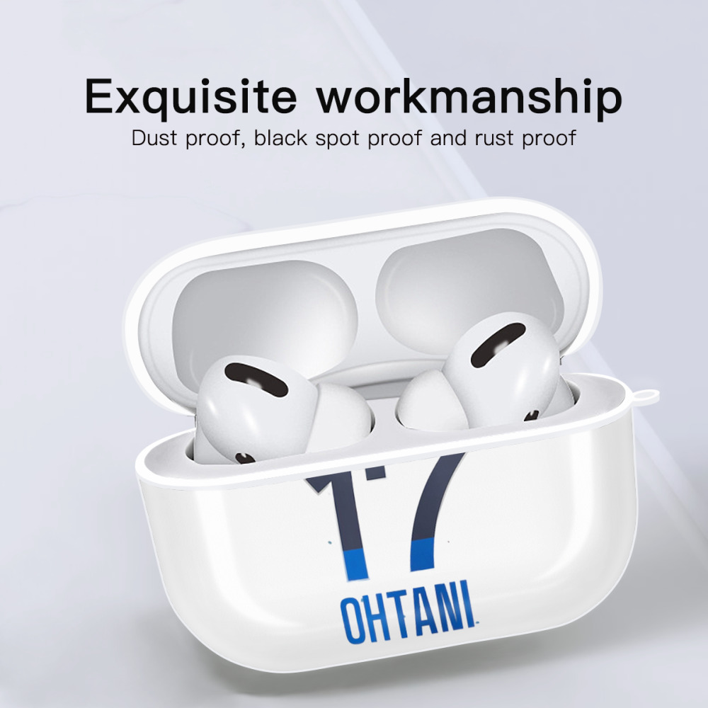  AirPods Pro Hard Case White With Keychain, Durable Flexible PC, Precise Cutouts, Anti-Fingerprint, Yellowing & Scratch Resistant, Full Protection, Washable