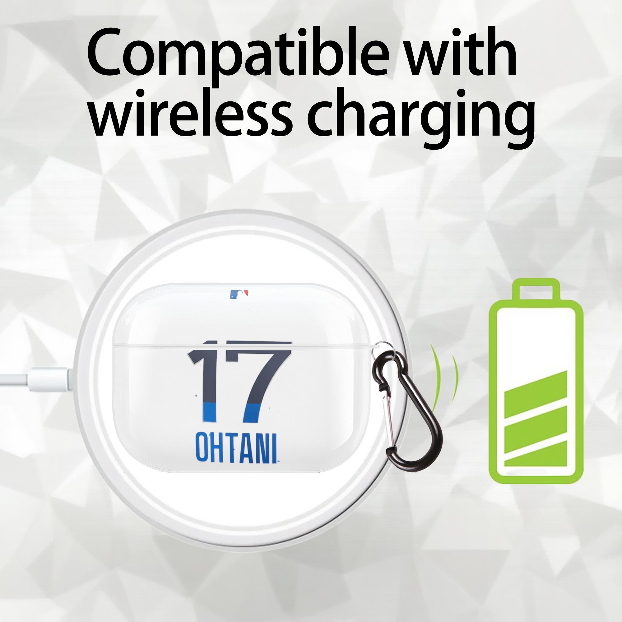  AirPods Pro Hard Case White With Keychain, Durable Flexible PC, Precise Cutouts, Anti-Fingerprint, Yellowing & Scratch Resistant, Full Protection, Washable