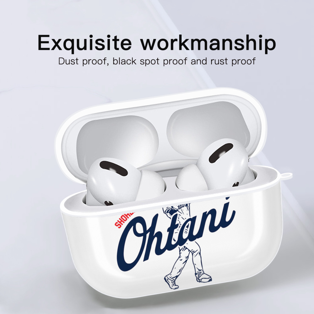  AirPods Pro Hard Case White With Keychain, Durable Flexible PC, Precise Cutouts, Anti-Fingerprint, Yellowing & Scratch Resistant, Full Protection, Washable