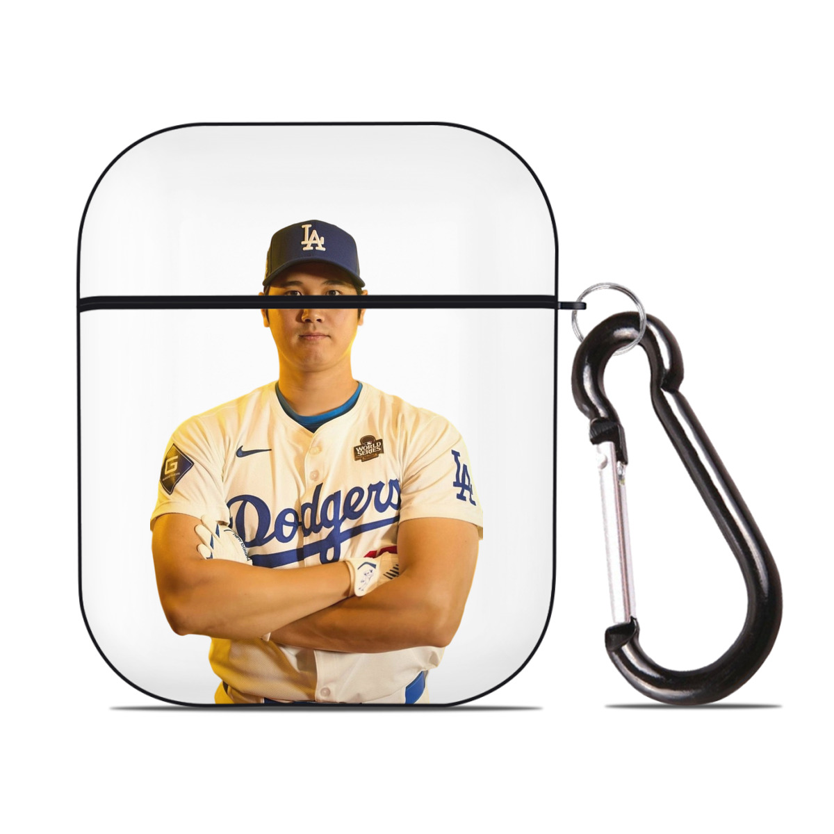  AirPods 2 Case Hard Shell Black, Flexible PC Material, Precise Cutouts, Full Protection, Anti-Fingerprint, Washable, Includes Keychain – Durable & Slim Design