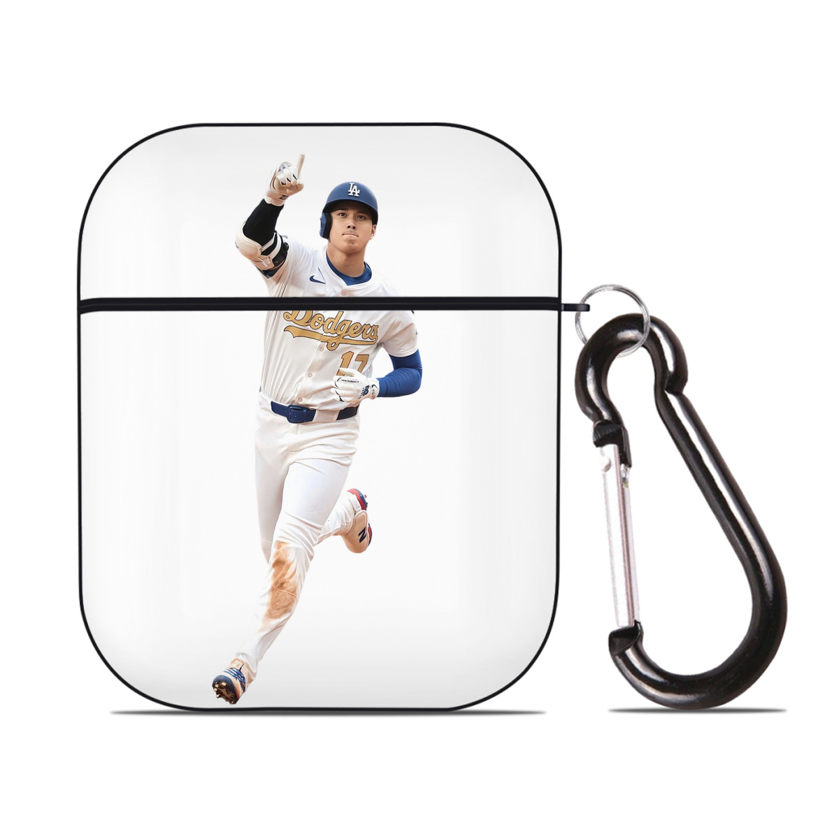  AirPods 2 Case Hard Shell Black, Flexible PC Material, Precise Cutouts, Full Protection, Anti-Fingerprint, Washable, Includes Keychain – Durable & Slim Design