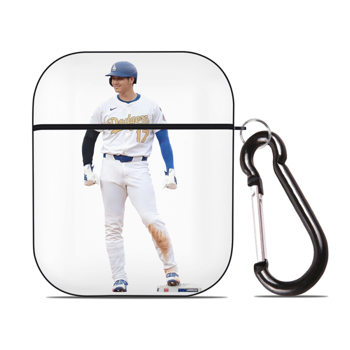  AirPods 2 Case Hard Shell Black, Flexible PC Material, Precise Cutouts, Full Protection, Anti-Fingerprint, Washable, Includes Keychain – Durable & Slim Design