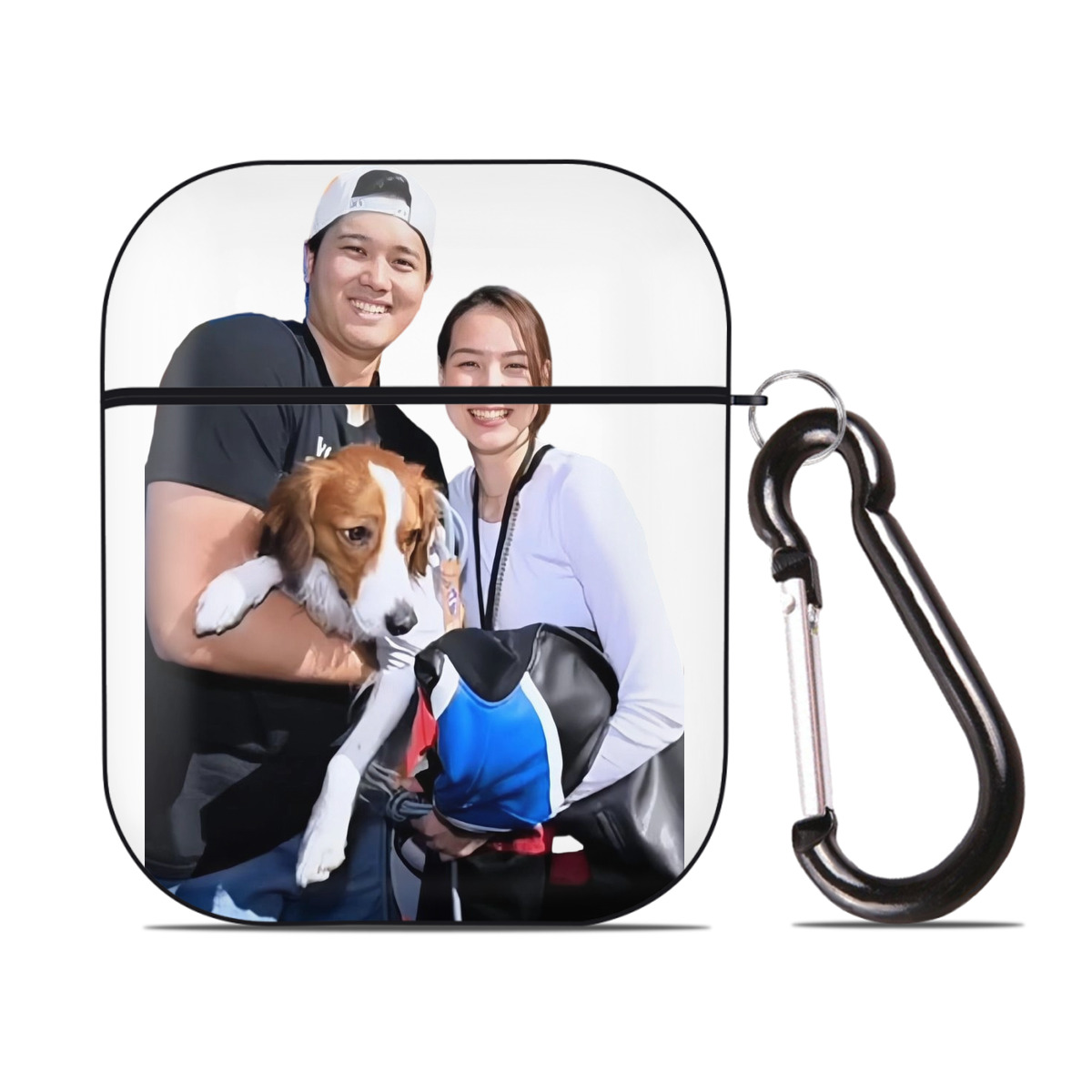  AirPods 2 Case Hard Shell Black, Flexible PC Material, Precise Cutouts, Full Protection, Anti-Fingerprint, Washable, Includes Keychain – Durable & Slim Design