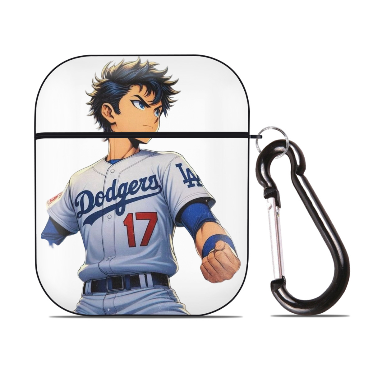  AirPods 2 Case Hard Shell Black, Flexible PC Material, Precise Cutouts, Full Protection, Anti-Fingerprint, Washable, Includes Keychain – Durable & Slim Design