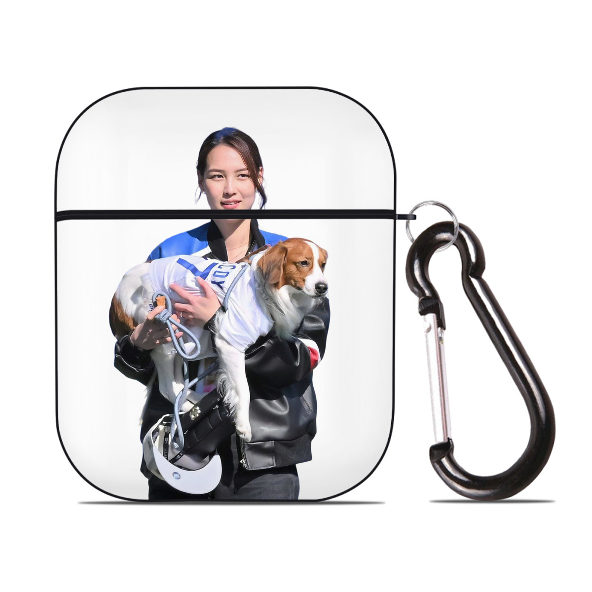  AirPods 2 Case Hard Shell Black, Flexible PC Material, Precise Cutouts, Full Protection, Anti-Fingerprint, Washable, Includes Keychain – Durable & Slim Design