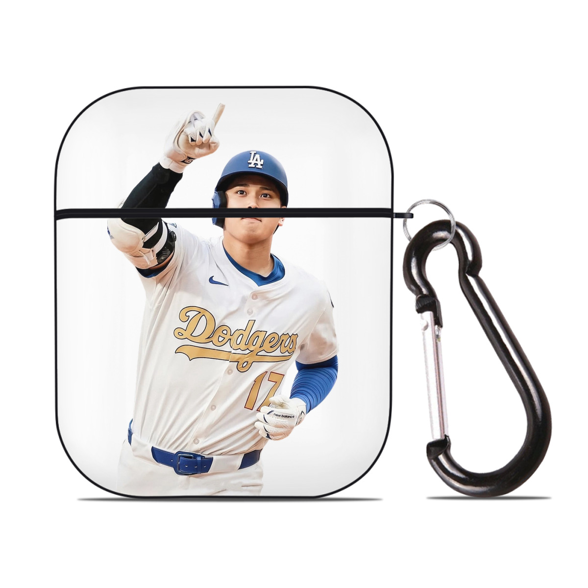  AirPods 2 Case Hard Shell Black, Flexible PC Material, Precise Cutouts, Full Protection, Anti-Fingerprint, Washable, Includes Keychain – Durable & Slim Design