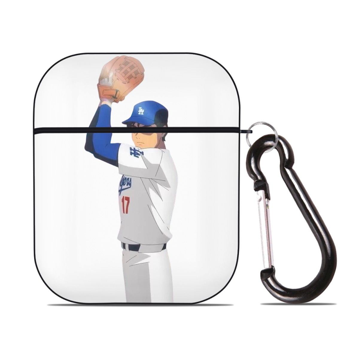  AirPods 2 Case Hard Shell Black, Flexible PC Material, Precise Cutouts, Full Protection, Anti-Fingerprint, Washable, Includes Keychain – Durable & Slim Design