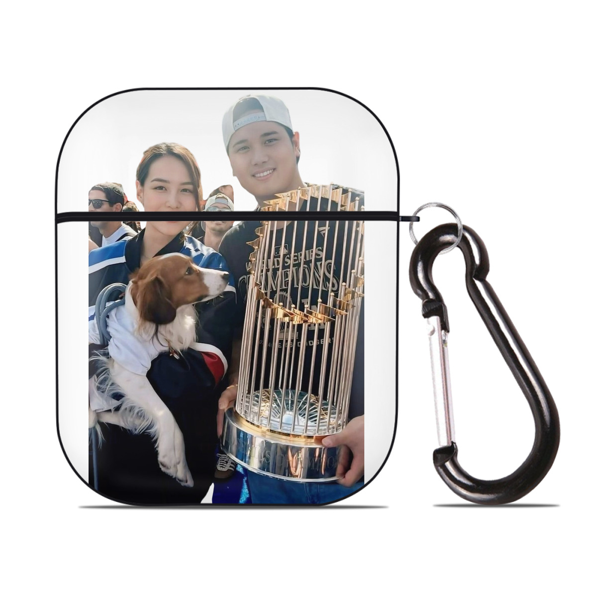  AirPods 2 Case Hard Shell Black, Flexible PC Material, Precise Cutouts, Full Protection, Anti-Fingerprint, Washable, Includes Keychain – Durable & Slim Design