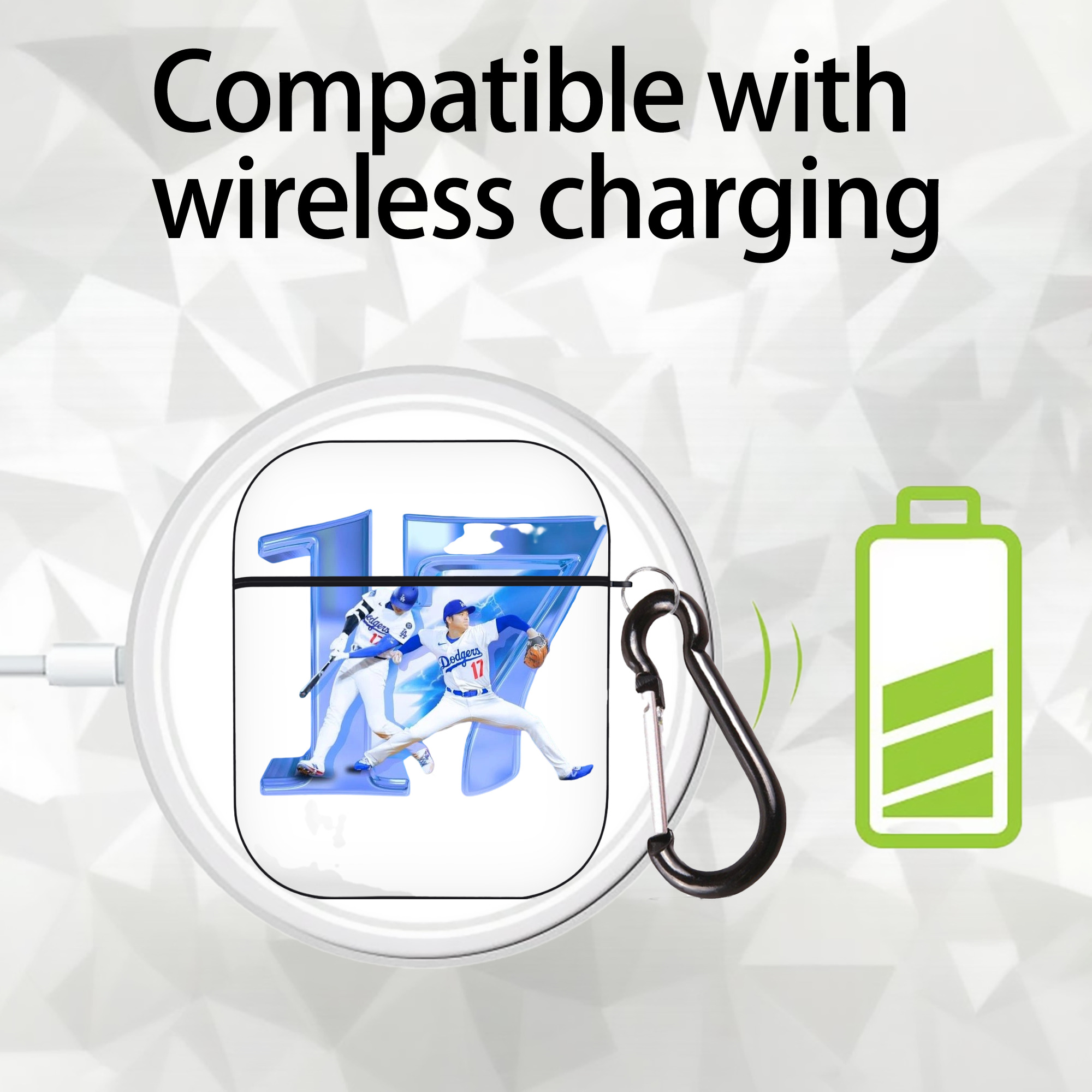  AirPods 2 Case Hard Shell Black, Flexible PC Material, Precise Cutouts, Full Protection, Anti-Fingerprint, Washable, Includes Keychain – Durable & Slim Design