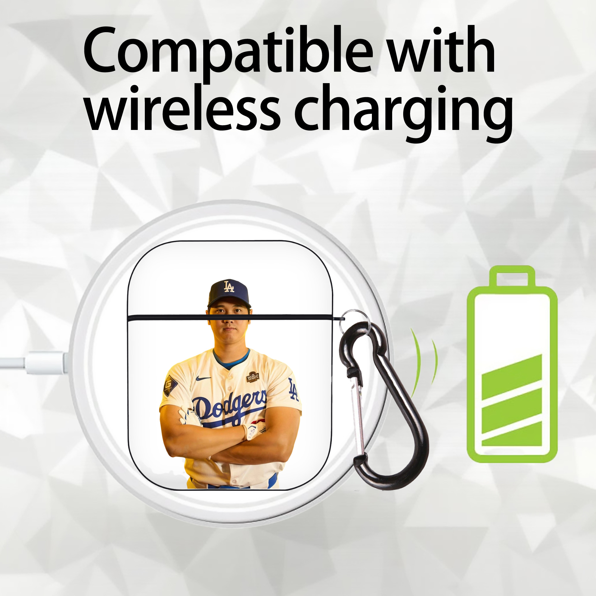  AirPods 2 Case Hard Shell Black, Flexible PC Material, Precise Cutouts, Full Protection, Anti-Fingerprint, Washable, Includes Keychain – Durable & Slim Design