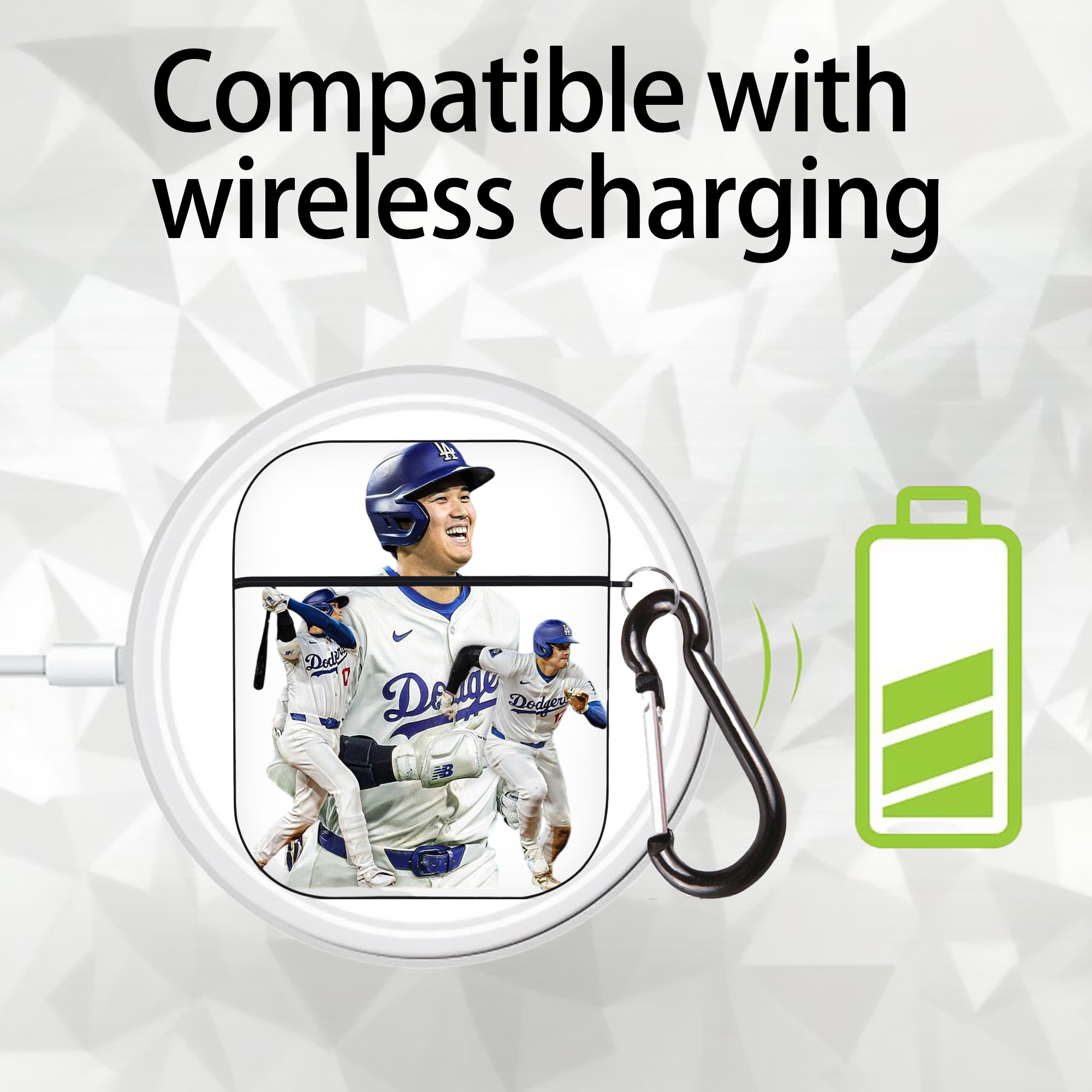  AirPods 2 Case Hard Shell Black, Flexible PC Material, Precise Cutouts, Full Protection, Anti-Fingerprint, Washable, Includes Keychain – Durable & Slim Design