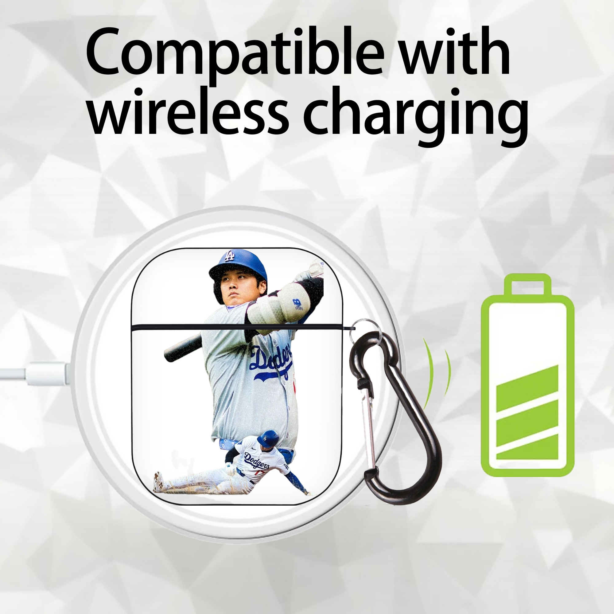  AirPods 2 Case Hard Shell Black, Flexible PC Material, Precise Cutouts, Full Protection, Anti-Fingerprint, Washable, Includes Keychain – Durable & Slim Design