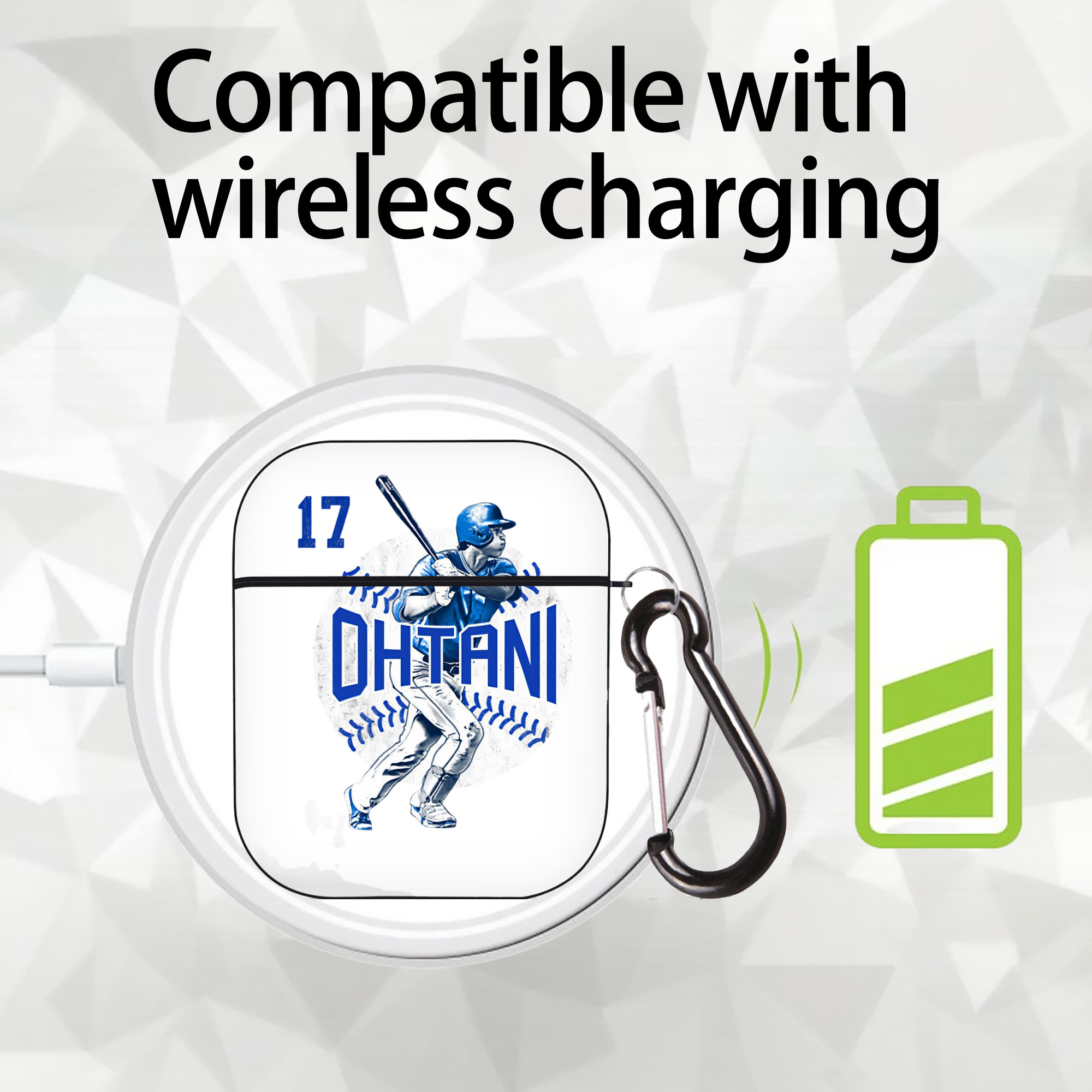  AirPods 2 Case Hard Shell Black, Flexible PC Material, Precise Cutouts, Full Protection, Anti-Fingerprint, Washable, Includes Keychain – Durable & Slim Design