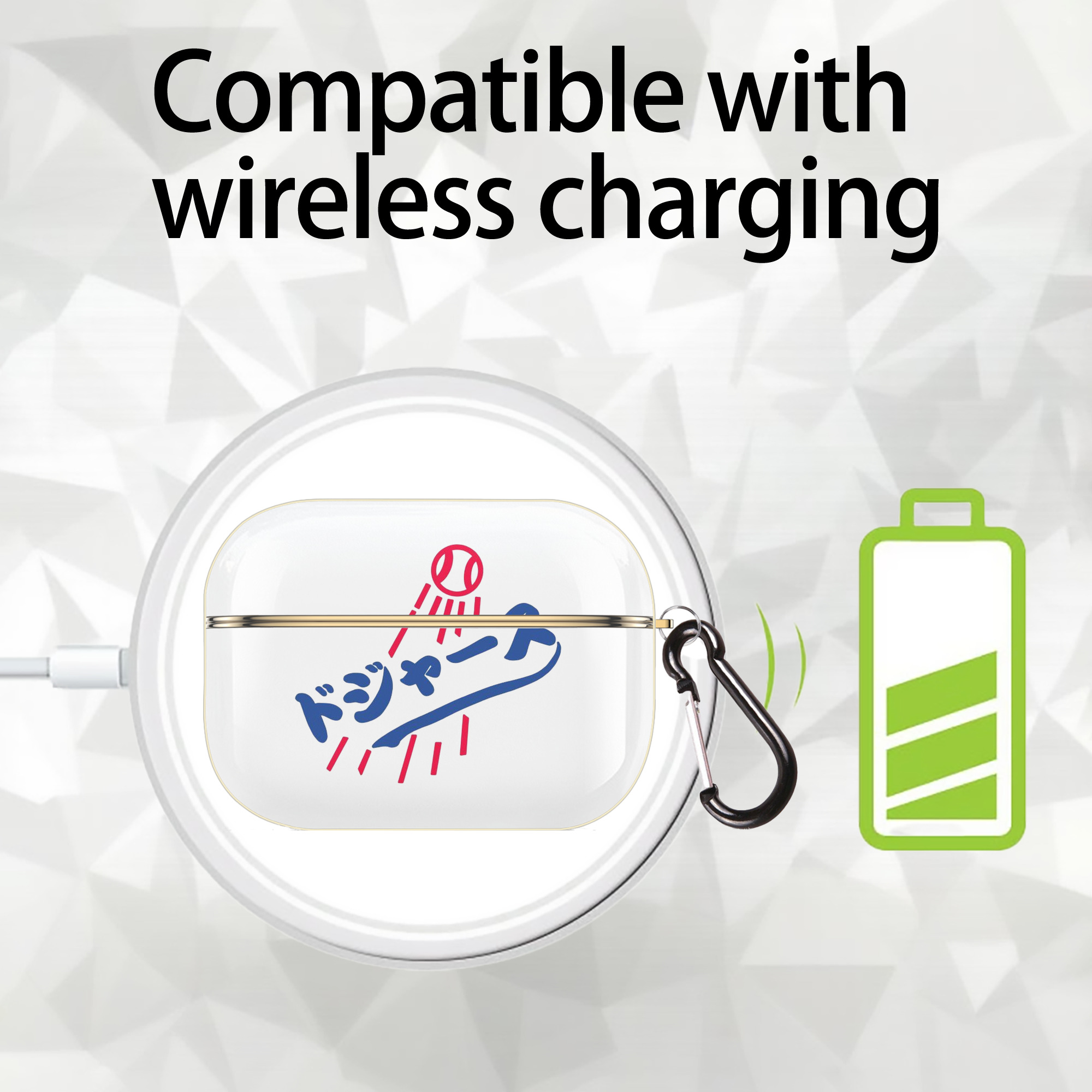  Luxury Gold AirPods Pro Case With Keychain, Flexible PC Material, Full Protection, Precise Cutouts, Anti-Fingerprint, Washable, Durable Design