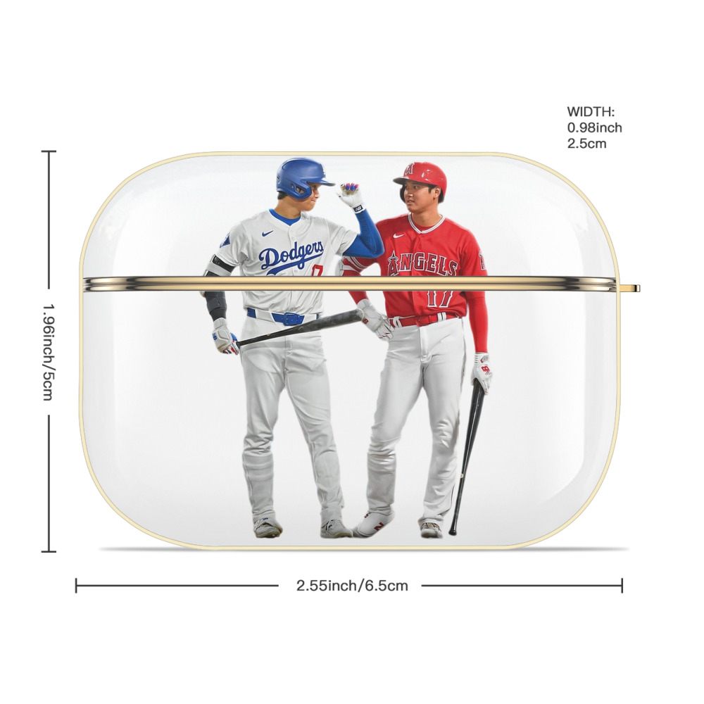  Luxury Gold AirPods Pro Case With Keychain, Flexible PC Material, Full Protection, Precise Cutouts, Anti-Fingerprint, Washable, Durable Design