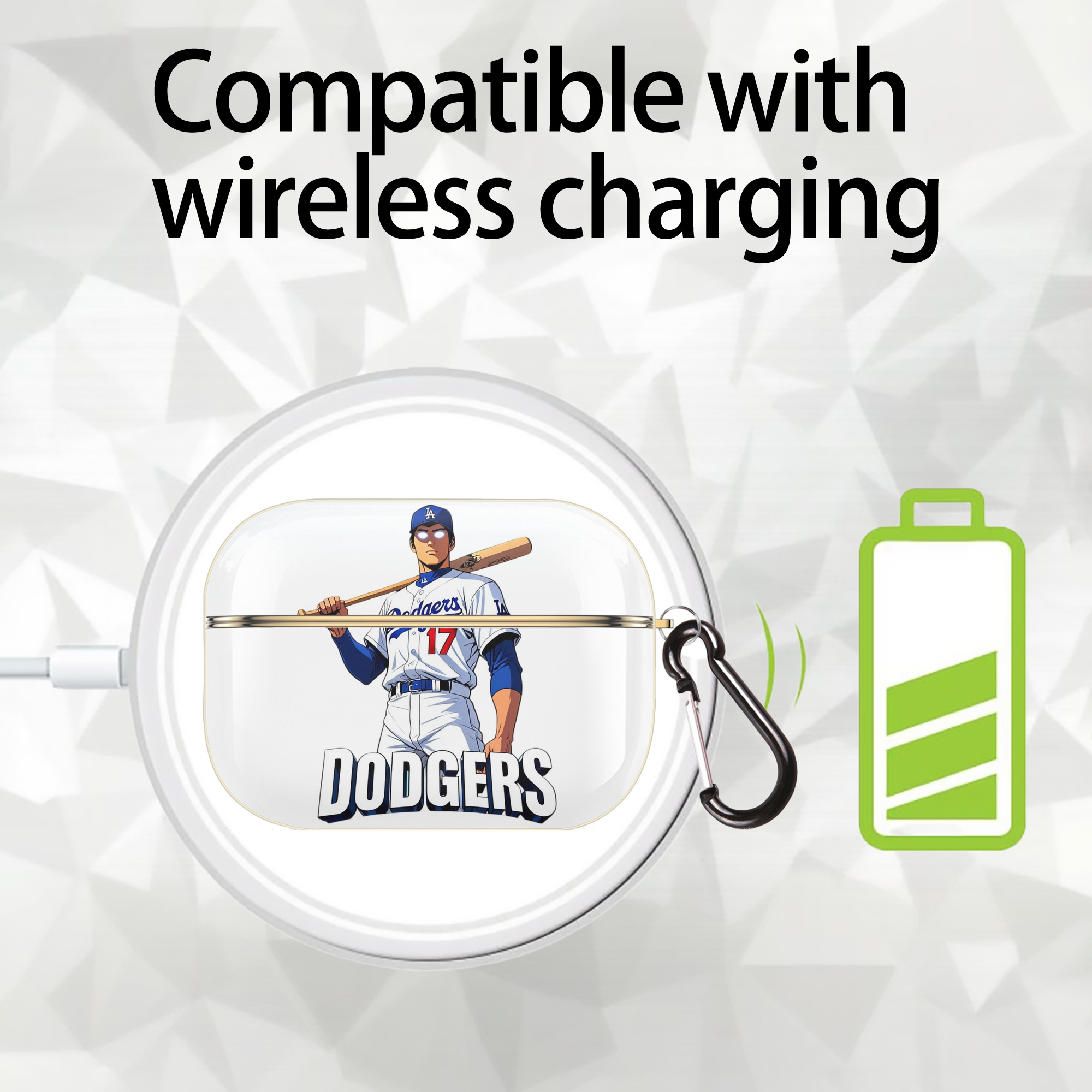  Luxury Gold AirPods Pro Case With Keychain, Flexible PC Material, Full Protection, Precise Cutouts, Anti-Fingerprint, Washable, Durable Design