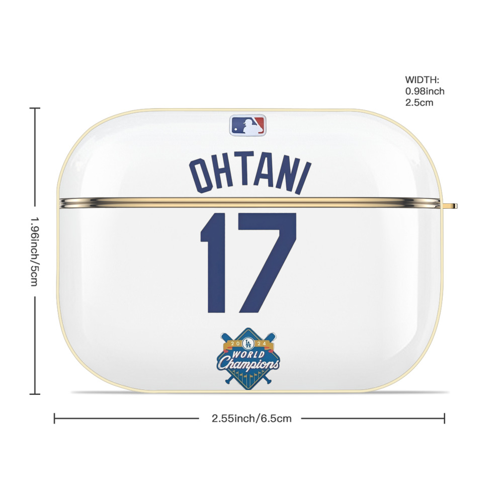  Luxury Gold AirPods Pro Case With Keychain, Flexible PC Material, Full Protection, Precise Cutouts, Anti-Fingerprint, Washable, Durable Design