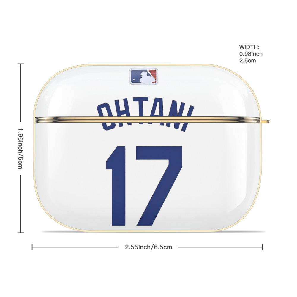  Luxury Gold AirPods Pro Case With Keychain, Flexible PC Material, Full Protection, Precise Cutouts, Anti-Fingerprint, Washable, Durable Design