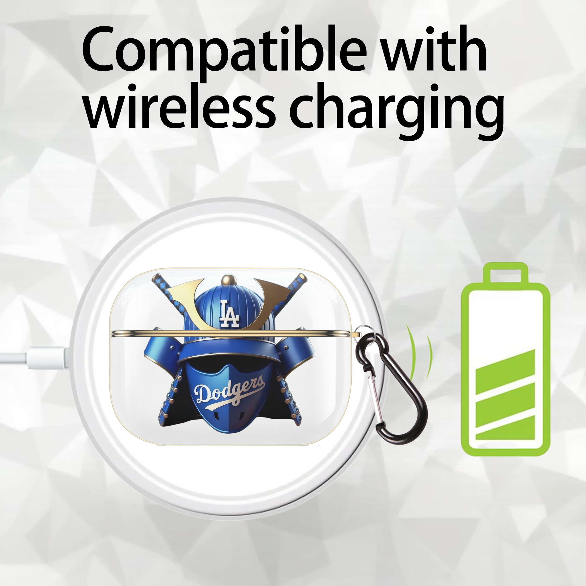  Luxury Gold AirPods Pro Case With Keychain, Flexible PC Material, Full Protection, Precise Cutouts, Anti-Fingerprint, Washable, Durable Design