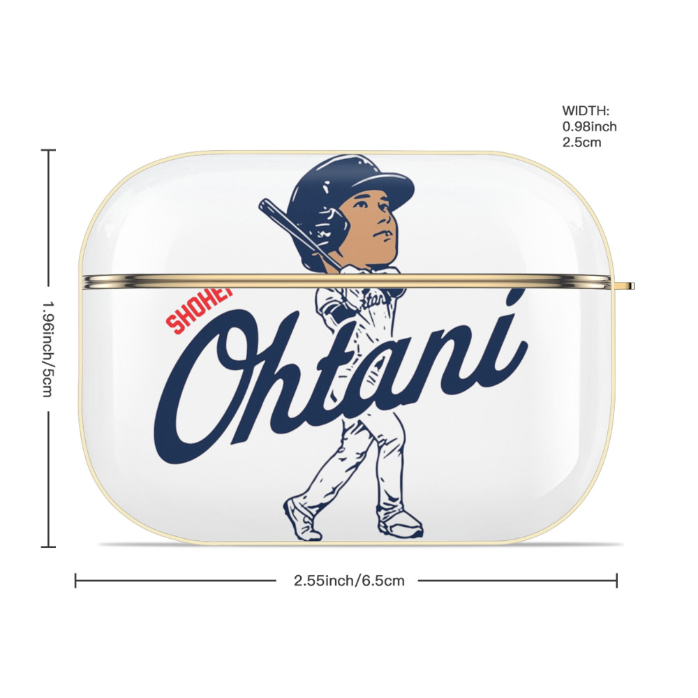  Luxury Gold AirPods Pro Case With Keychain, Flexible PC Material, Full Protection, Precise Cutouts, Anti-Fingerprint, Washable, Durable Design